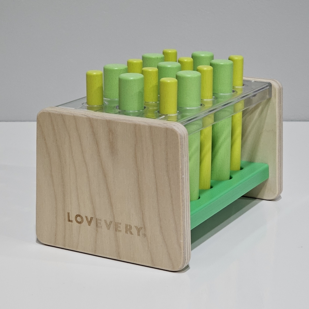 Lovevery Wooden Posting Stand from The Companion Play Kit for Months 22-24